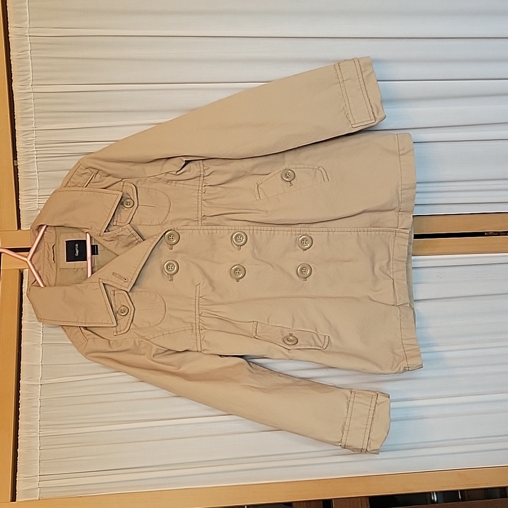 Girls Gap Kids Khaki Jacket Coat - Size 10 / Large
